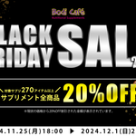 BodiCafe BLACK FRIDAY SALE 2024 開催！