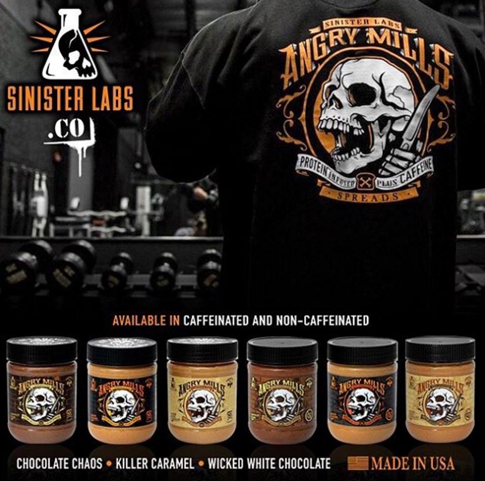 BUY 2 SINISTER LABS BUTTER SPREAD, GET FLEX LEWIS FREE TSHIRTS OR STRING BAG FREE! シニスターラボバタースプレッド2本買い上げにフレックスルイスTシャツかバッグが付いてくる！（数量限定）