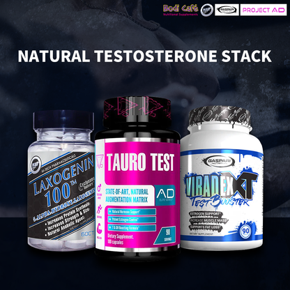 NATURAL TESTOSTERONE STACK - TauroTest / Viradex XT / Laxogenin100