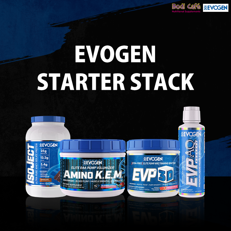 Evogen スターター スタック - EVP 3D / EVP AQ / AMINO KEM EAA / ISOJECT