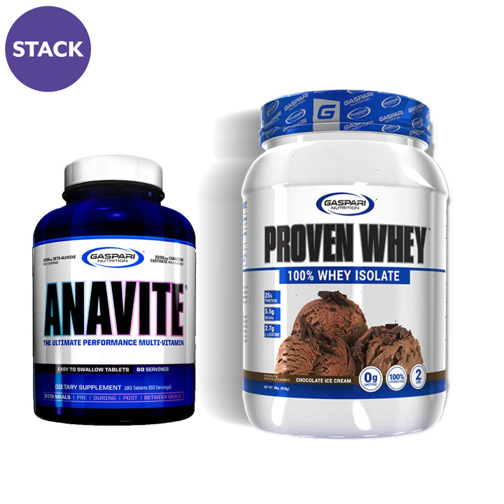 GASPARI Protein & Vitamin Stack - Proven Whey / ANAVITE