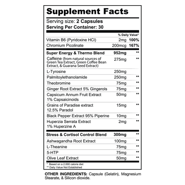 GASPARI Energy Burn Stack - Cytolean Thermogenic / DTN8