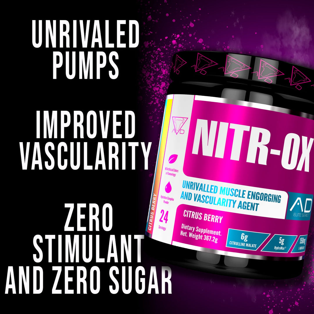 NITROX - Pre-Workout Vasodilator for Pump and Muscle Growth