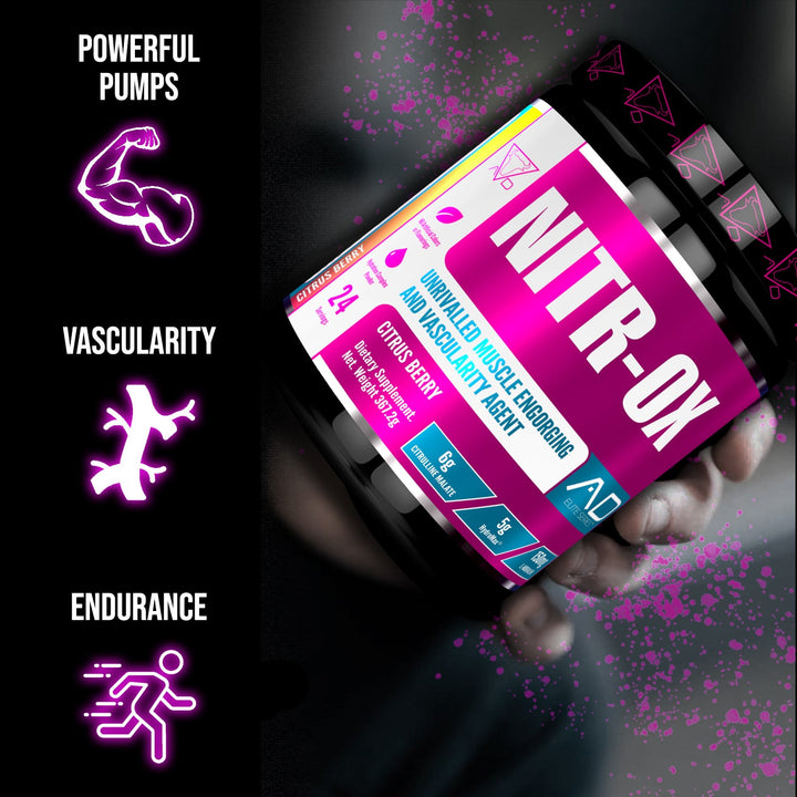 NITROX - Pre-Workout Vasodilator for Pump and Muscle Growth