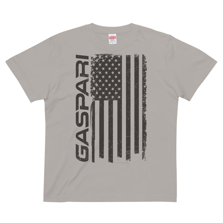 フラッグ縦型GASPARIロゴTシャツユニセックス