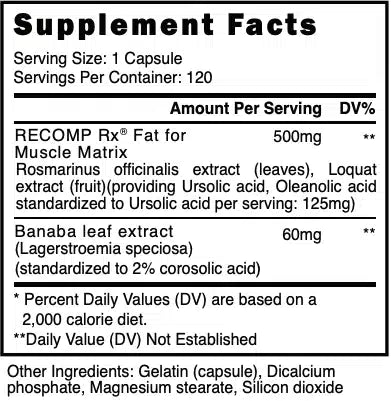 Recomp Rx ナチュラルアナボリックエージェント