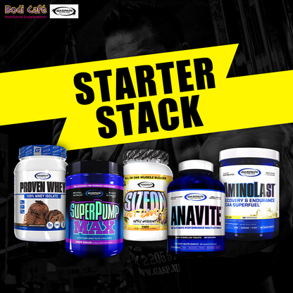 BodiCafe STARTER STACK 2024 - Proven Whey / SUPERPUMP MAX / SIZEON / ANAVITE / AMINOLAST