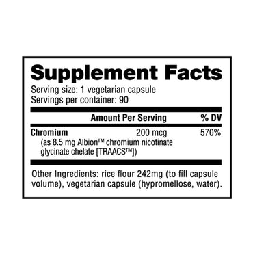 Chromium Chelate 200mcg