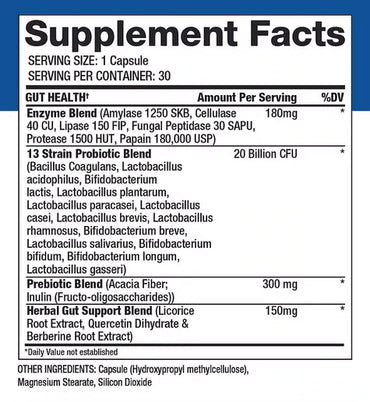 実証済みの腸の健康 - GASPARI NUTRITION 